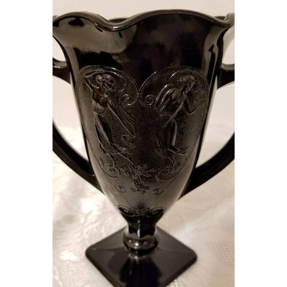 L.E. Smith Black/Amethyst Dance Of The Nudes/Loving Cup - Picture 4 of 9